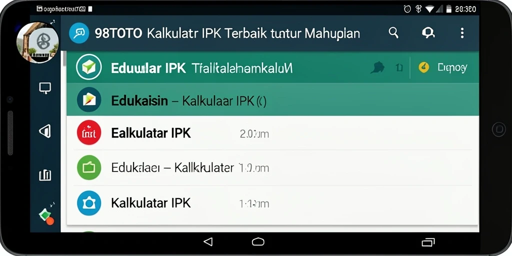 Tampilan antarmuka Kalkulator IPK 98TOTO yang user-friendly.