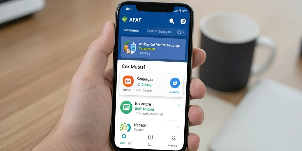 Tampilan antarmuka pengguna AFAF untuk cek mutasi yang informatif.