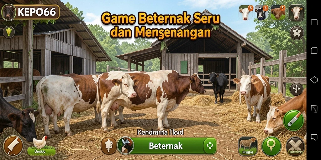 Tampilan antarmuka KEPO66 yang menarik dan fungsional untuk bertani.
