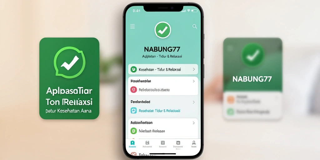 Tampilan antarmuka NABUNG77 yang sederhana dan menenangkan.