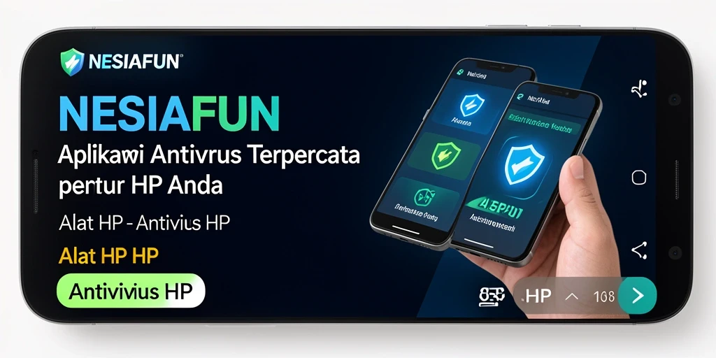 Antarmuka utama NESIAFUN yang menampilkan pemindaian keamanan perangkat.