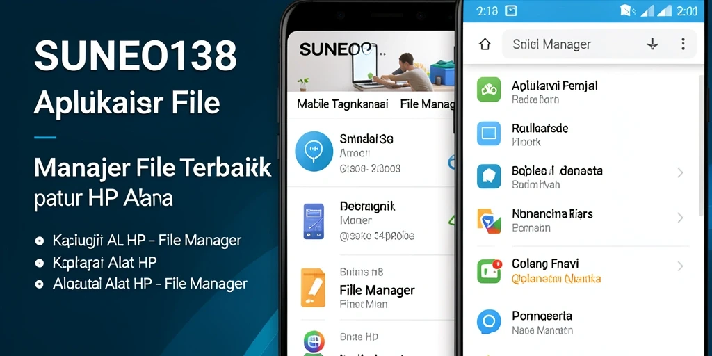 Tampilan antarmuka SUNEO138 untuk pengelolaan file yang sederhana.
