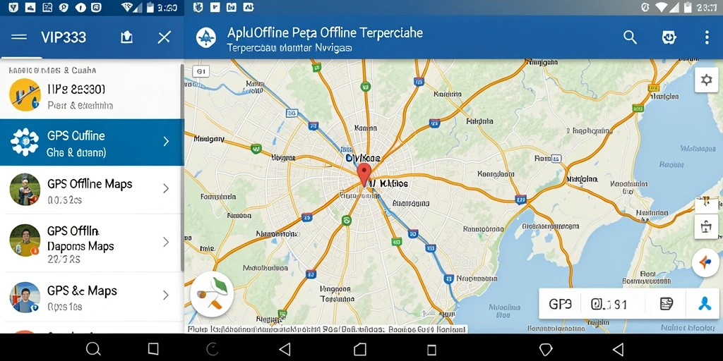 Antarmuka intuitif dan fitur GPS offline yang membantu navigasi.